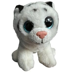 Velve Ty Tabor Tiger Plush Adorable Stuffed‎ Animal stuffed animal Blue eyes 5”